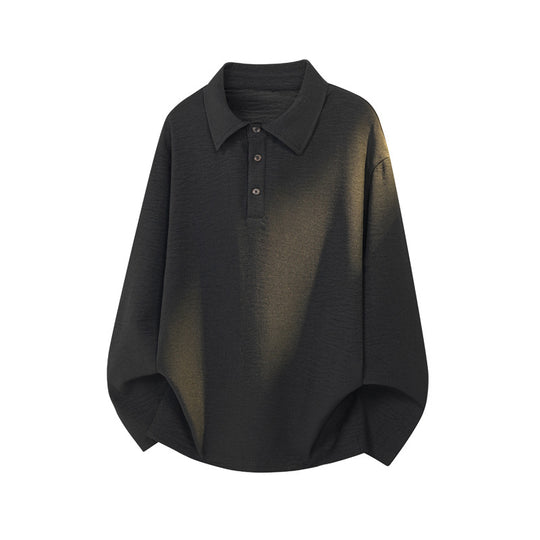 Herren Lässiger Polo-Pullover mit Stehkragen Nord Taschen