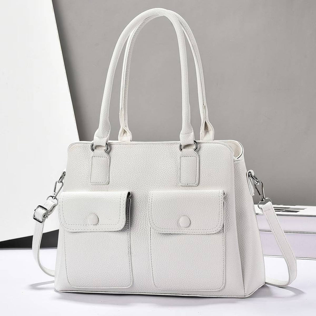 Damen elegante Handtasche mit doppeltem Taschenlayout Nord Taschen