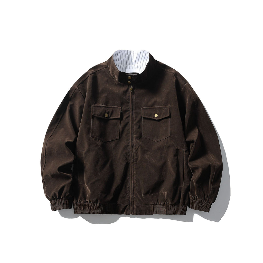 Herren Boxy Field-Blouson aus robustem Canvas mit hohem Stehkragen Nord Taschen