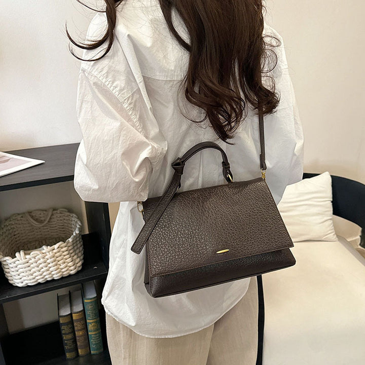 Damen hochwertige Handtasche mit elegantem Klappverschluss Nord Taschen