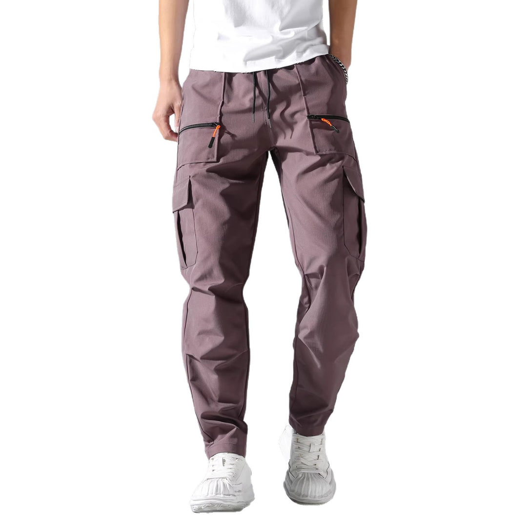 Herren Utility-Cargohose mit Reißverschlusstaschen, Tunnelzugbund & vorgeformten Kniepartien Nord Taschen