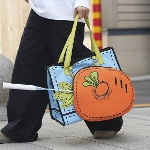 Damen modische Umhängetasche mit einzigartigem Quilt-Design und fruchtigem Motiv Nord Taschen