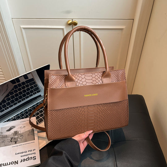 Damen elegante Handtasche im stilvollen Krokodil-Design Nord Taschen