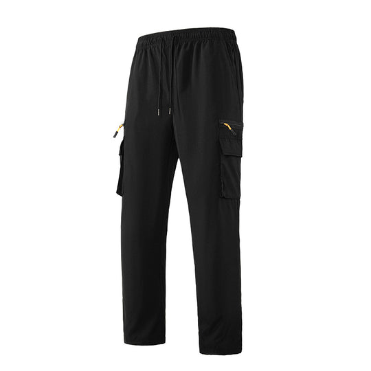 Herren Atmungsaktive Cargo-Loungehose mit Elastikbund, Kordelzug & Multifachtaschen Nord Taschen