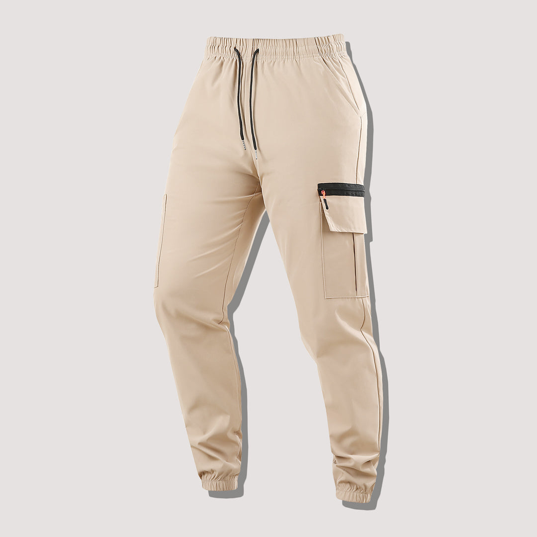 Herren Funktionale Cargo-Jogginghose mit Reißverschlusstasche und elastischem Bund Nord Taschen