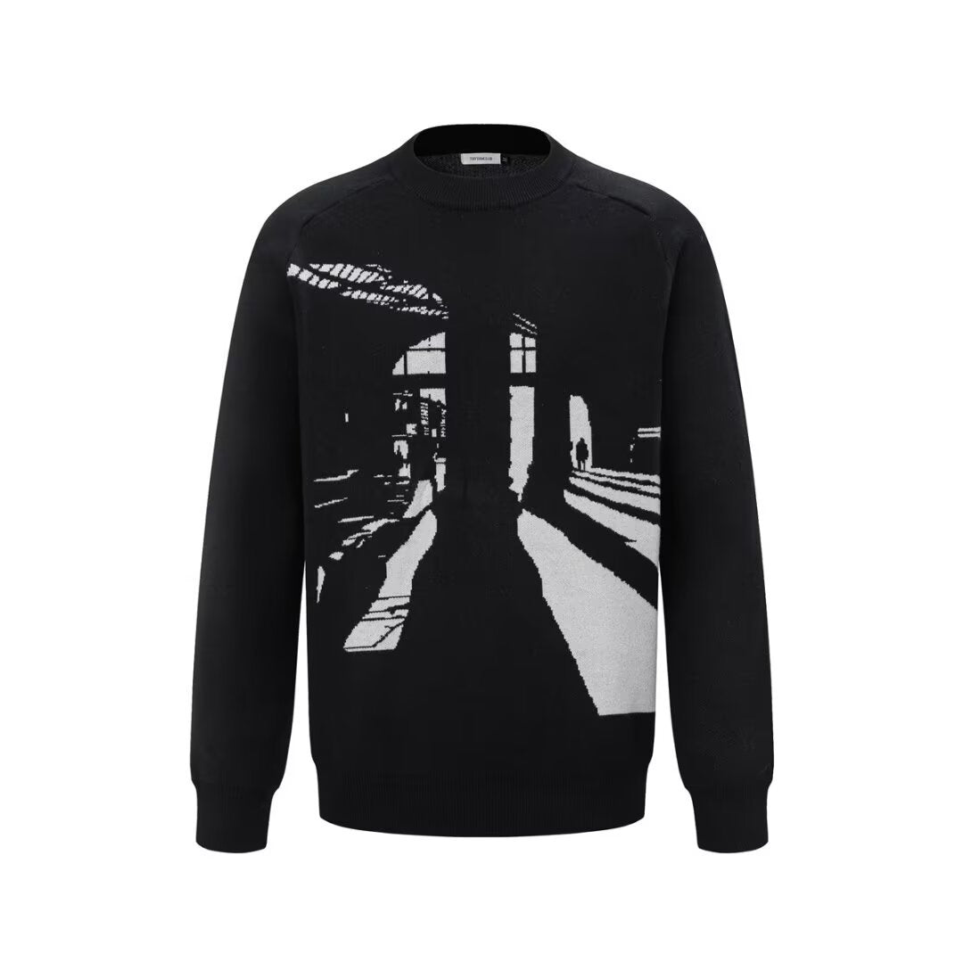Herren Modischer Pullover mit grafischem Design Nord Taschen