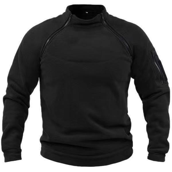 Herren Utility-Sweatshirt mit Schulter-Reißverschlüssen und Ärmeltasche Nord Taschen