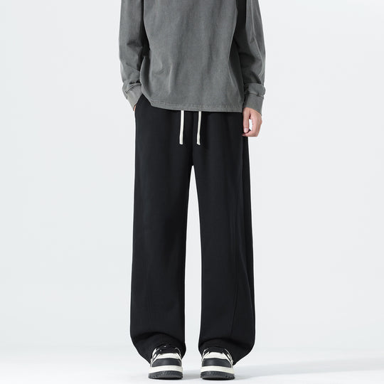 Herren Extraweite Sweatpants im Palazzo‑Look mit Tunnelzugbund und Seitentaschen Nord Taschen