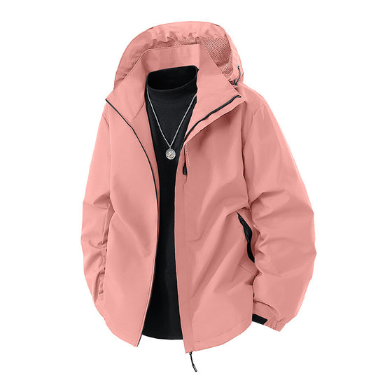 Herren leichte wetterfeste Softshelljacke mit verstellbarer Kapuze, winddichter Außenlage und atmungsaktivem Meshfutter Nord Taschen