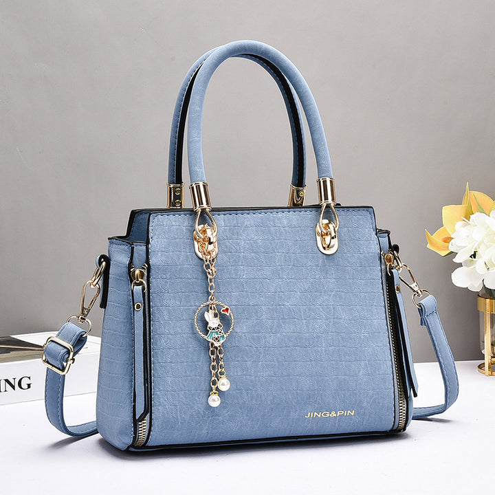 Damen Elegant strukturierte Handtasche mit abnehmbarem Tragegurt Nord Taschen
