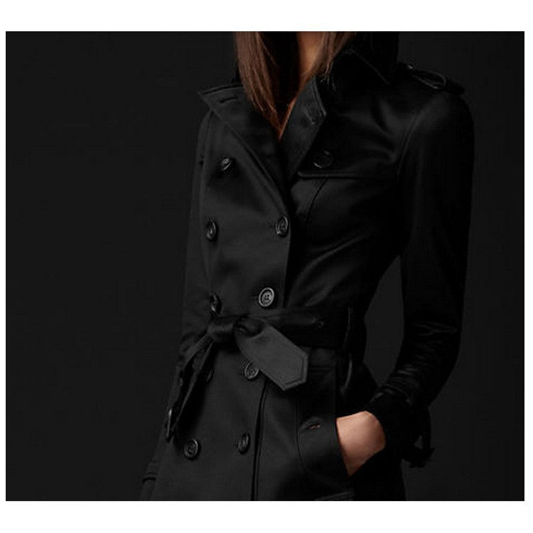 Schlanker Trenchcoat mit Doppelter Knopfreihe