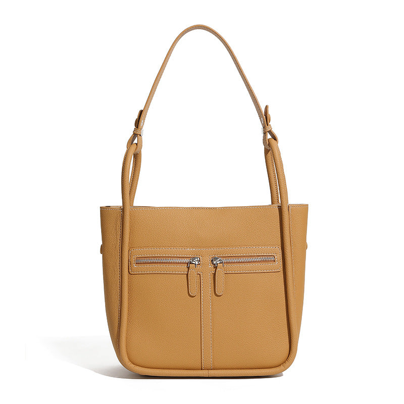 Damen Schultertasche mit zwei praktischen Reißverschlussfächern Nord Taschen