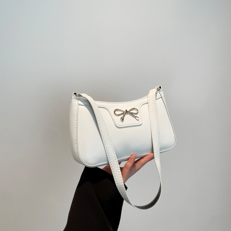 Damen modische Umhängetasche mit eleganter Schleifenapplikation Nord Taschen
