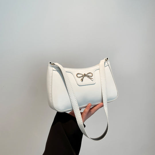 Damen modische Umhängetasche mit eleganter Schleifenapplikation Nord Taschen