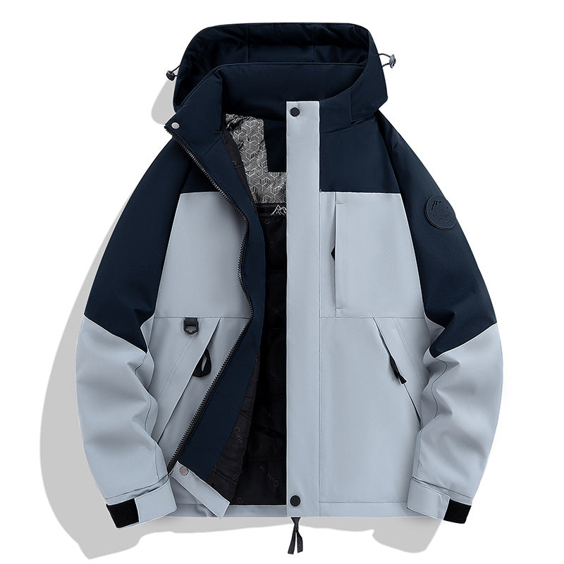 Herren Wasserdichte und atmungsaktive Softshell-Outdoorjacke Nord Taschen