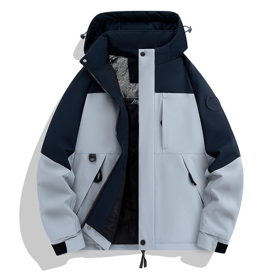 Herren Wasserdichte und atmungsaktive Softshell-Outdoorjacke Nord Taschen