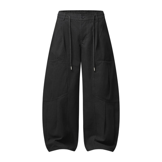 Damen Weite Cargo-Culotte mit elastischem Bund und großen Pattentaschen Nord Taschen