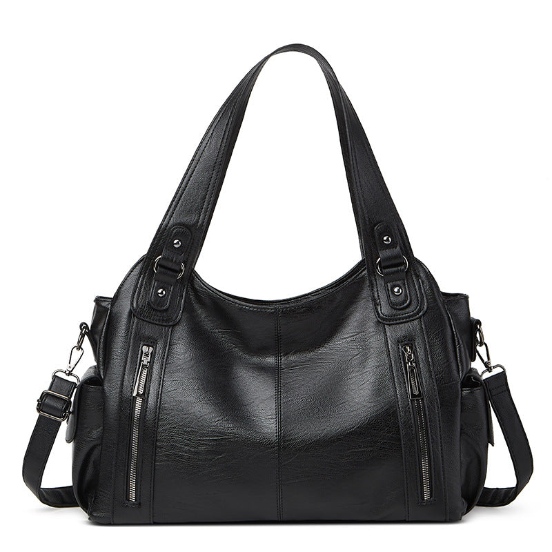Damen Hobo-Tasche aus hochwertigem Kunstleder mit vielseitigem Innenfächersystem Nord Taschen