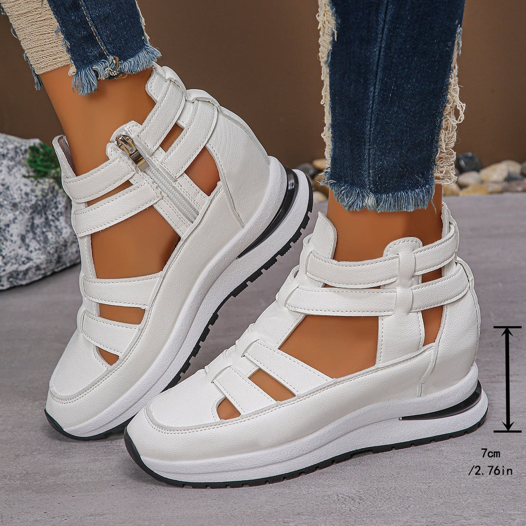 Damen sportive Sneaker-Sandalen mit atmungsaktiven Riemen und rutschfester Sohle