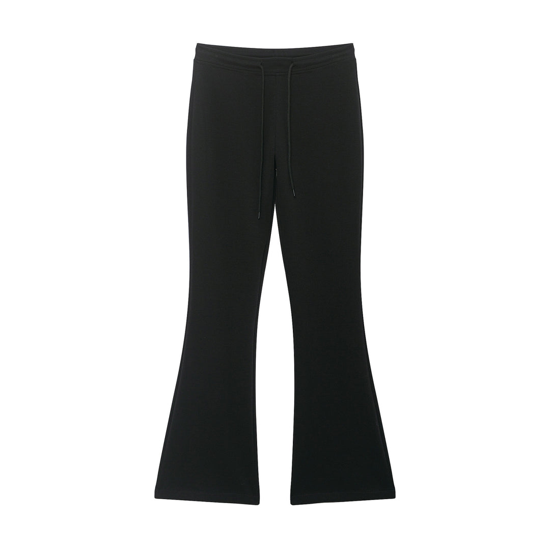 Damen Highwaist Schlaghose aus weichem Sweat mit Tunnelzug Nord Taschen