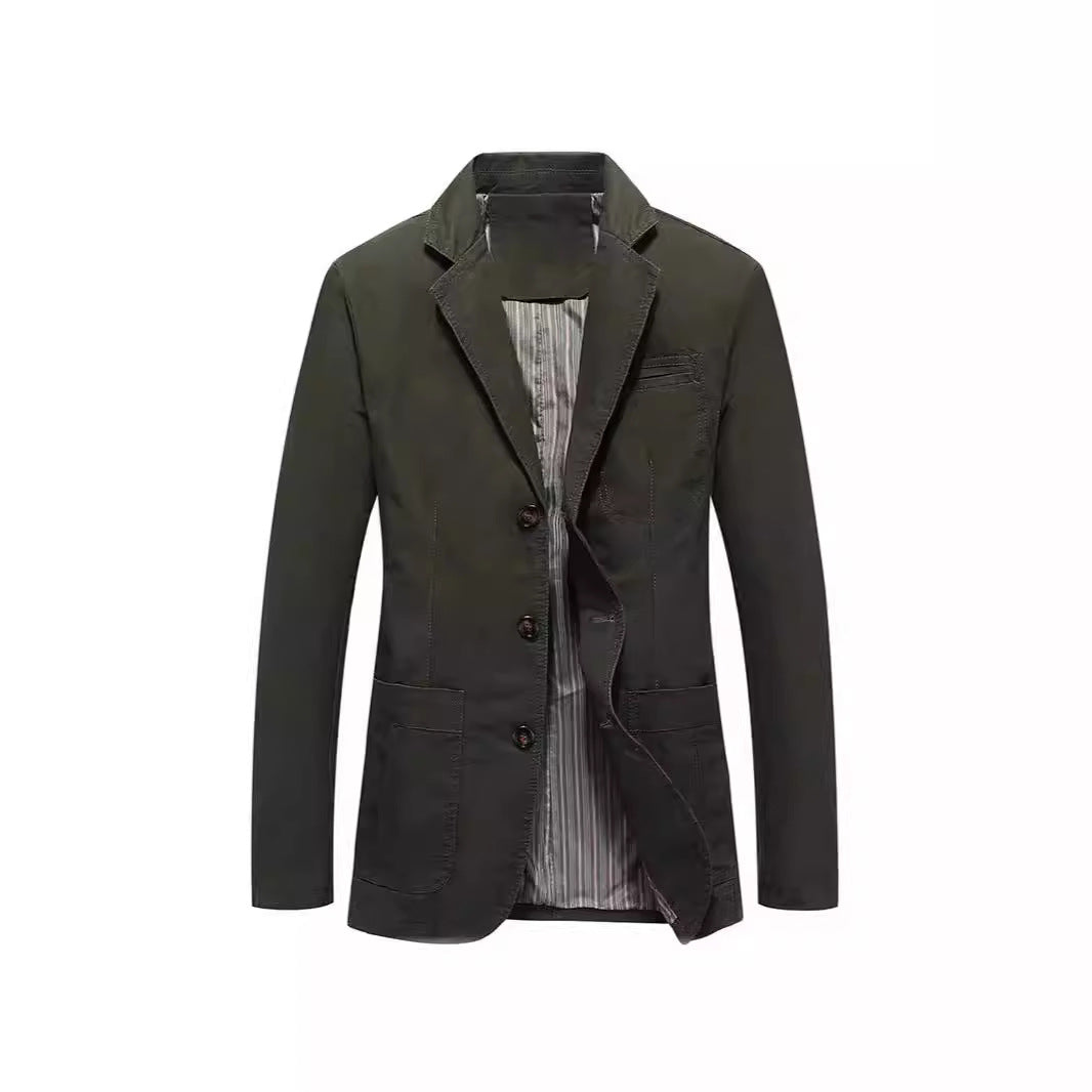 Herren Sakko im Casual-Stil mit Drei-Knopf-Front und aufgesetzten Taschen Nord Taschen