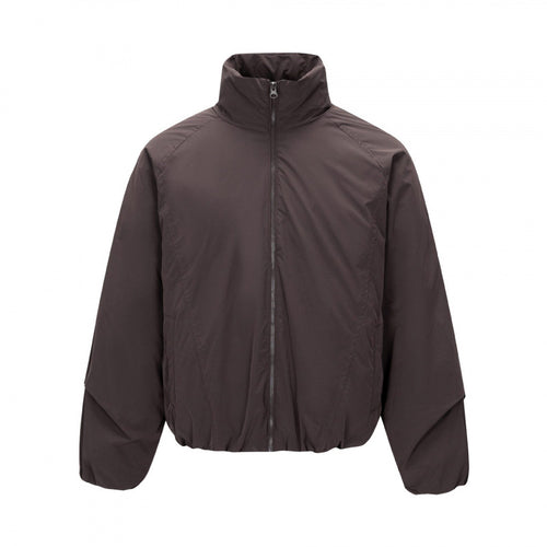 Unisex Kurz geschnittene leichte Windjacke im Boxy-Cut mit hohem Stehkragen und elastischem Saum Nord Taschen