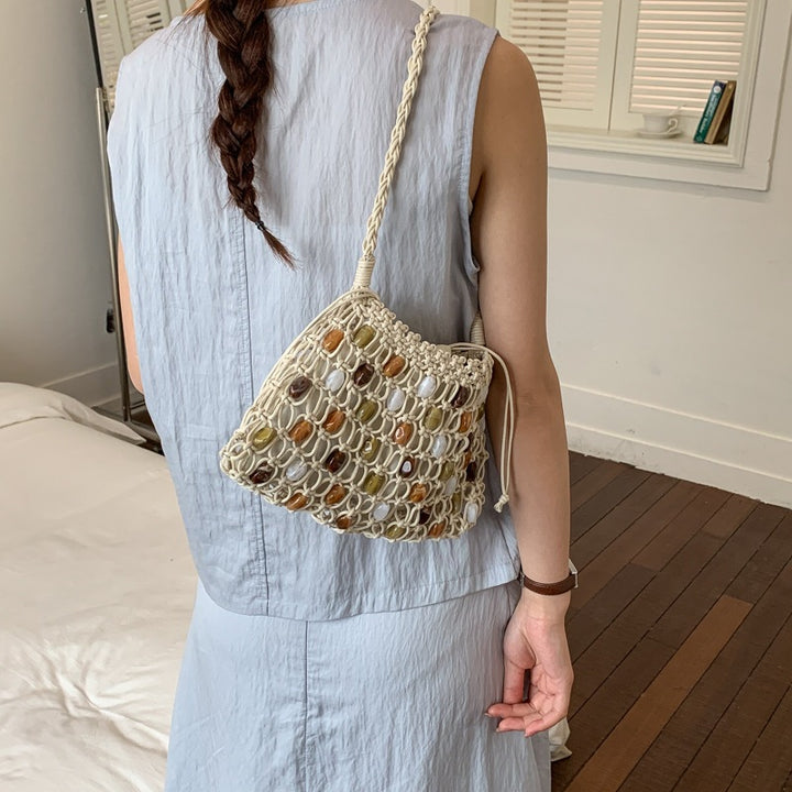 Damenhandtasche aus handgewebtem Naturmaterial mit einzigartigem Design Nord Taschen