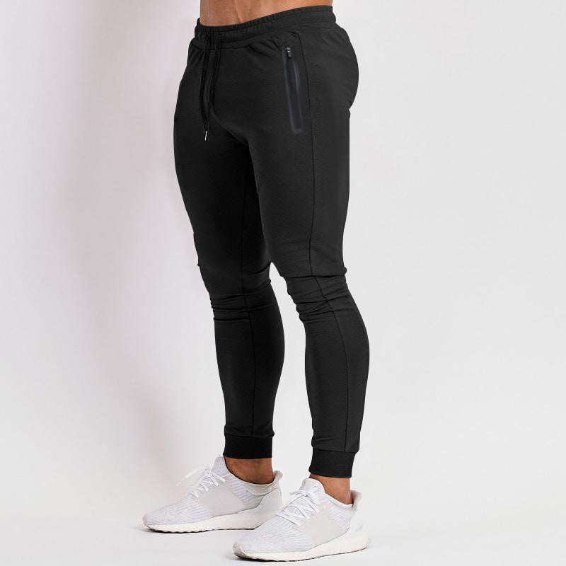 Herren schmal geschnittene Jogginghose mit Reißverschlusstaschen und Kordelzug Nord Taschen