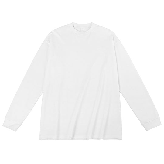 Unisex Oversized Langarm-Basicshirt aus Bio-Baumwolle mit Rundhalsausschnitt Nord Taschen