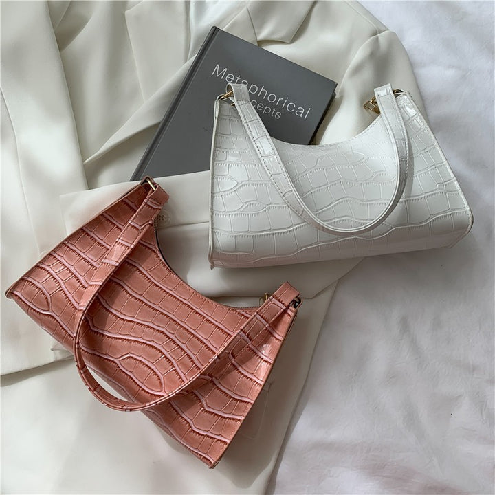 Damen elegante Umhängetasche im trendigen Krokodil-Look Nord Taschen