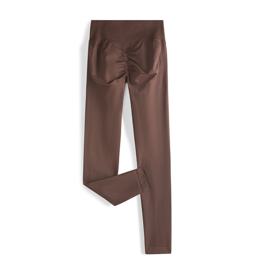 Damen Nahtlose High-Waist Leggings mit breitem Komfortbund Nord Taschen