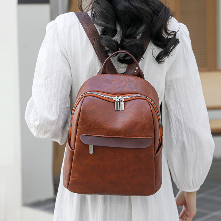 Damen modischer Rucksack mit eleganter Kunstleder-Oberfläche und praktischen Fächern Nord Taschen