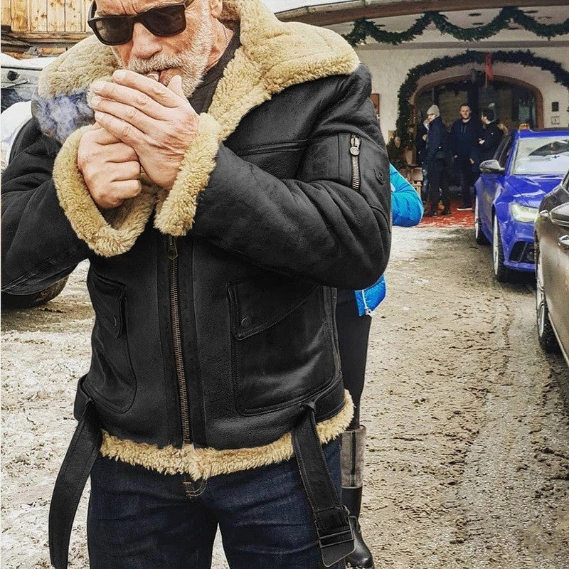 Authentische Jacke Stehkragen Herren