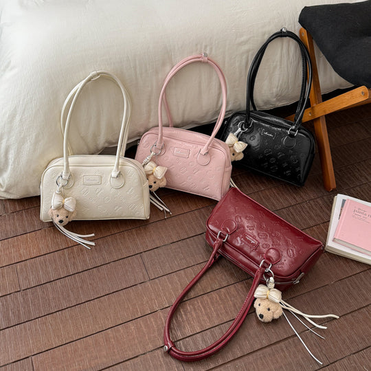 Damen modische Handtasche mit süßem Plüschdesign Nord Taschen
