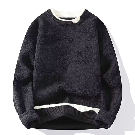Damen Sportlicher Grobstrickpullover Nord Taschen