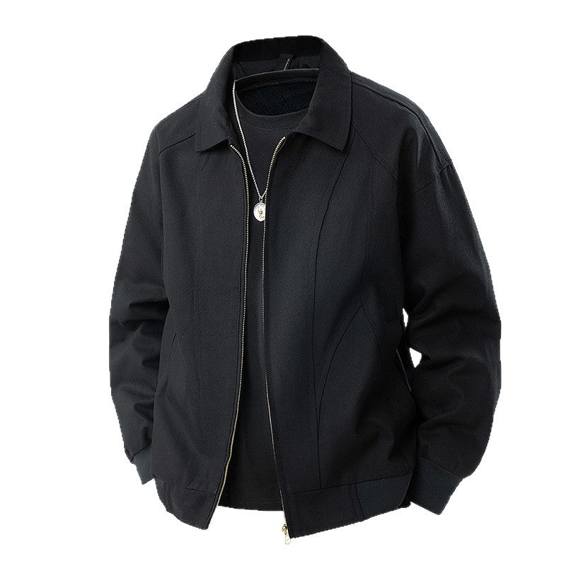 Herren Moderner Blouson mit Hemdkragen, Zwei‑Wege‑Reißverschluss und dezenter Teilungsnaht Nord Taschen