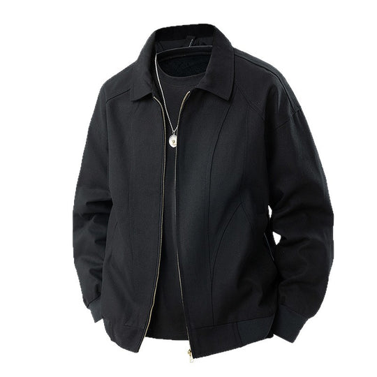 Herren Moderner Blouson mit Hemdkragen, Zwei‑Wege‑Reißverschluss und dezenter Teilungsnaht Nord Taschen