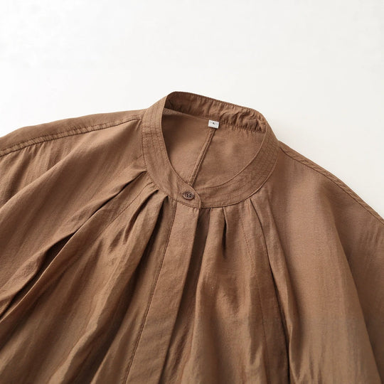 Damen leichte Blouson‑Jacke mit Faltenfront, Stehkragen und Gummizugsaum Nord Taschen