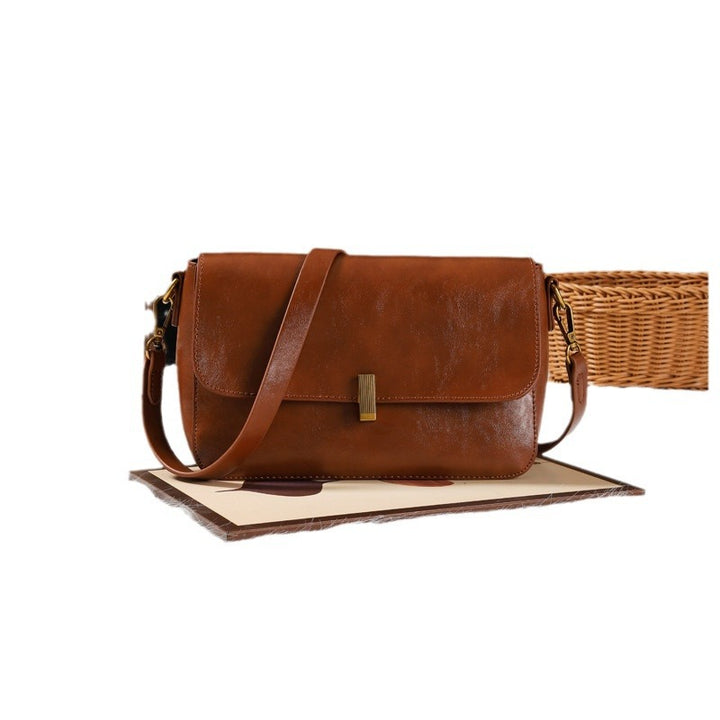 Damen Umhängetasche aus hochwertigem Kunstleder mit elegantem Klappenverschluss Nord Taschen