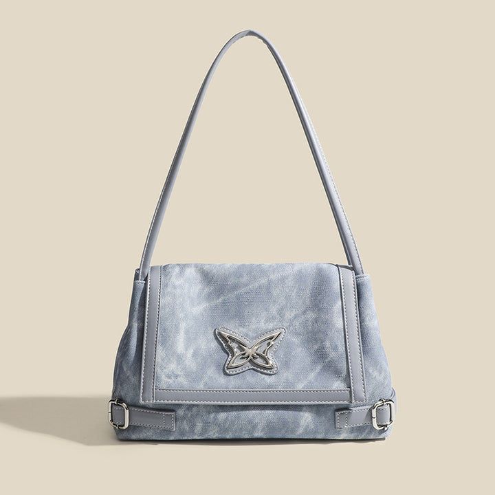 Damen modische Schultertasche mit detailverliebtem Schmetterlingsdesign Nord Taschen