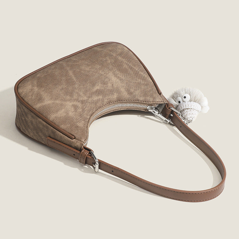Damen Hobo-Tasche mit praktischem Kordelzug und charmantem Anhänger Nord Taschen