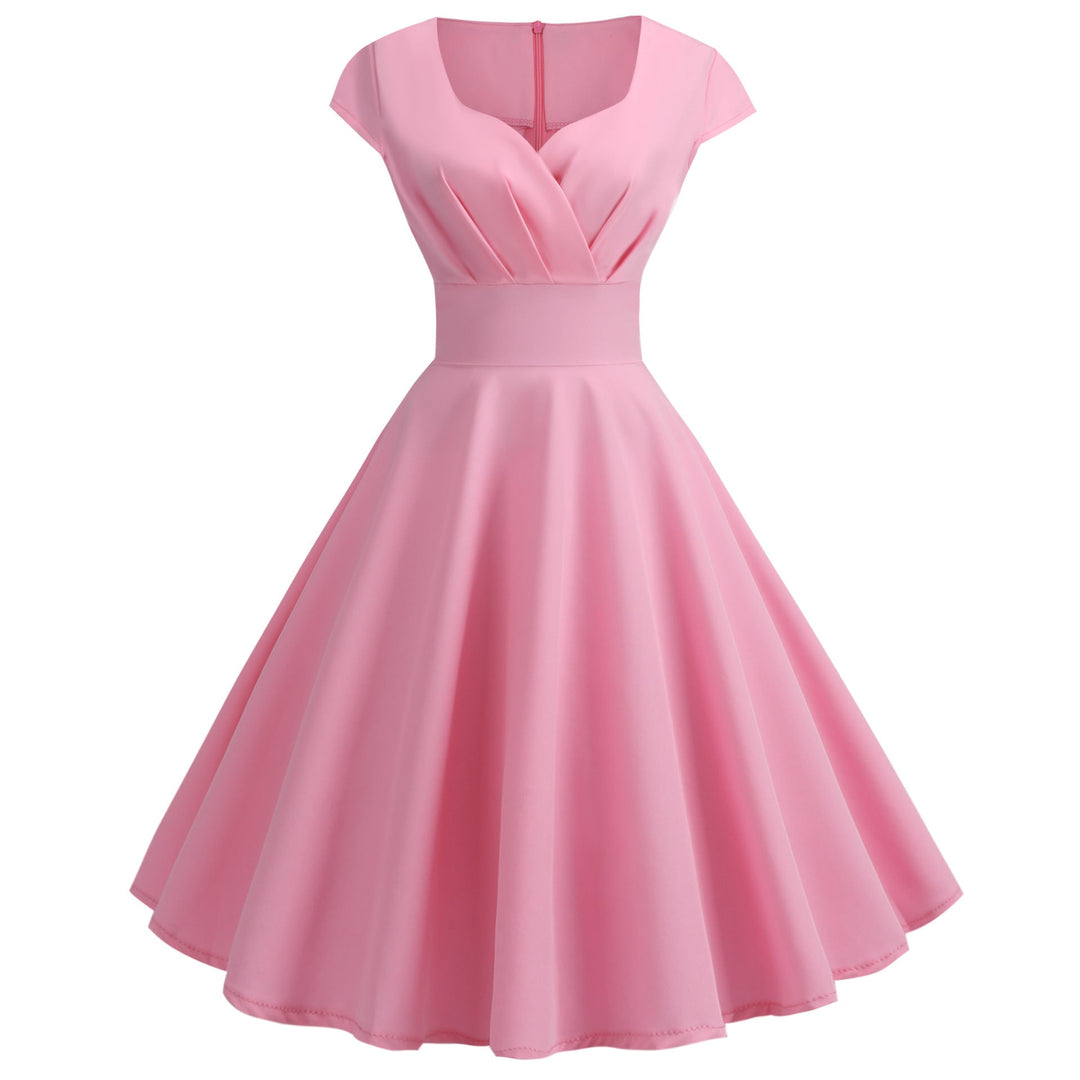 Damen A-Linien Kleid mit elegantem Taillenschnitt und schwingendem Saum