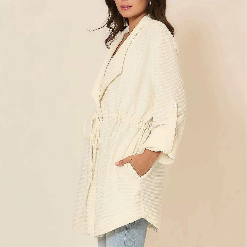 Damen Lässige und elegante Longcardigan Nord Taschen