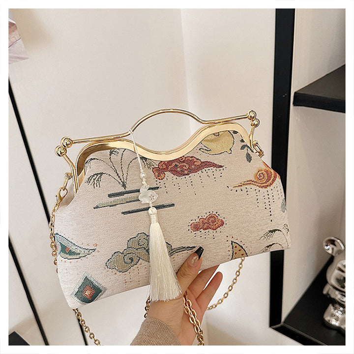 Damen elegante Umhängetasche im nostalgischen Design Nord Taschen