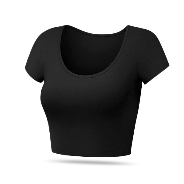 Damen Taillierte Rippstruktur MischgewNord Taschene Cropped-Top