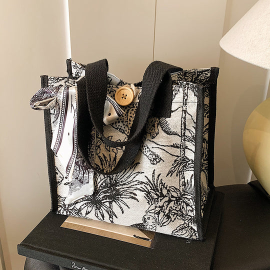 Damen Tragetasche mit floralem Motiv und multifunktionalem Design Nord Taschen