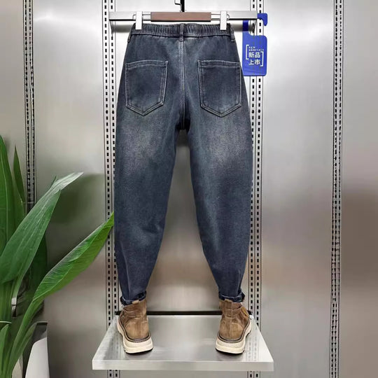 Herren Modische Ripped Jeans mit kreativen Patches Nord Taschen 1788342395