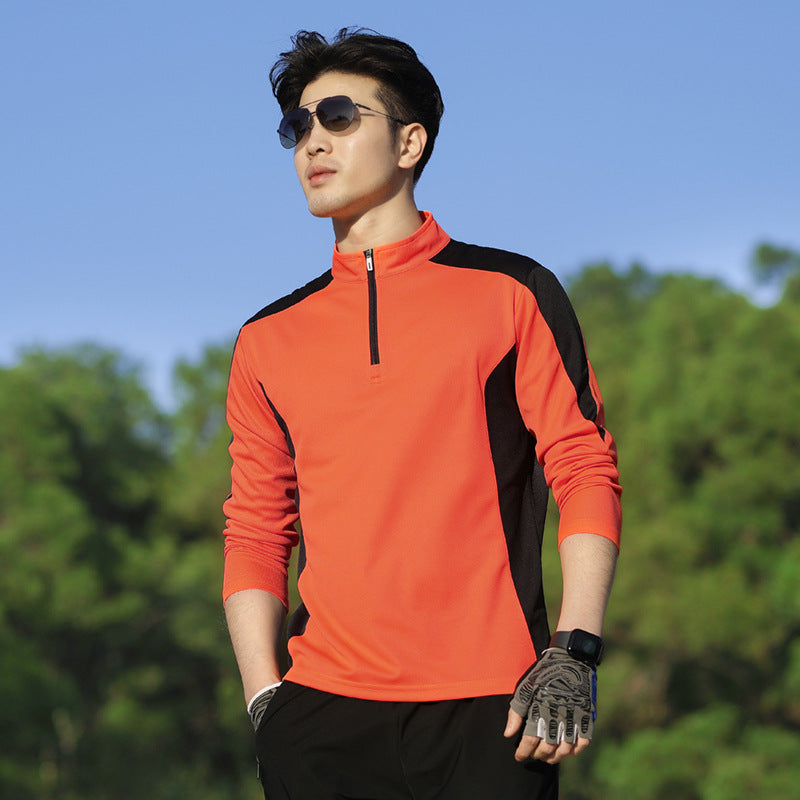 Damen Sport-Longsleeve mit Halbzip und atmungsaktiven Einsätzen Nord Taschen