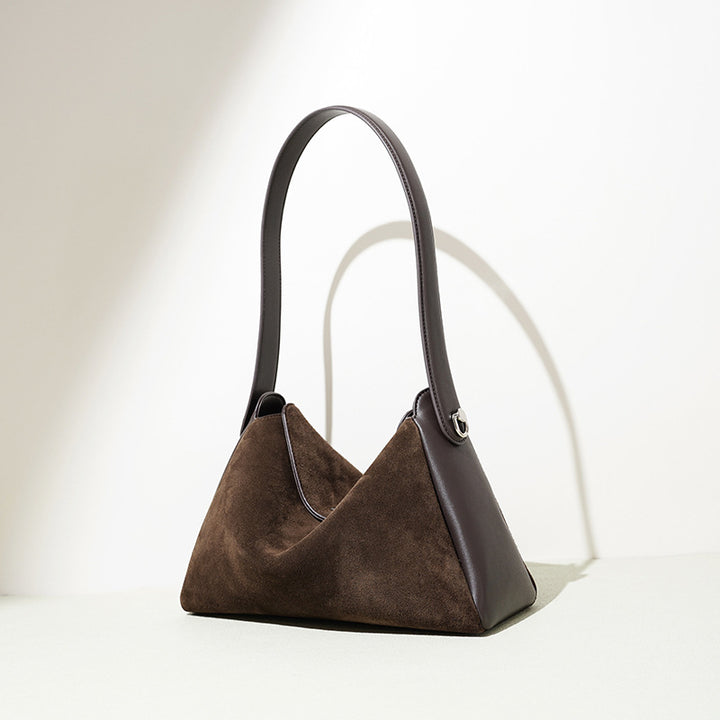 Damen Schultertasche aus weichem Wildleder Nord Taschen