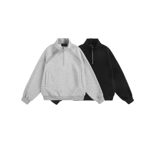 Damen Sportlicher Stehkragenpullover Nord Taschen